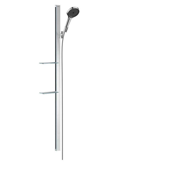 Hansgrohe Rainfinity - Shower Set 130 3Jet with Shower Bar and Soap Dishes - Unbeatable Bathrooms