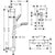 Hansgrohe Crometta Vario Ecostat Thermostatic Mixer and Shower Rail 65cm - Unbeatable Bathrooms
