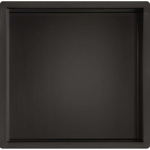 JTP VOS Shower Niche 300 x 300mm - Matt Black - Unbeatable Bathrooms