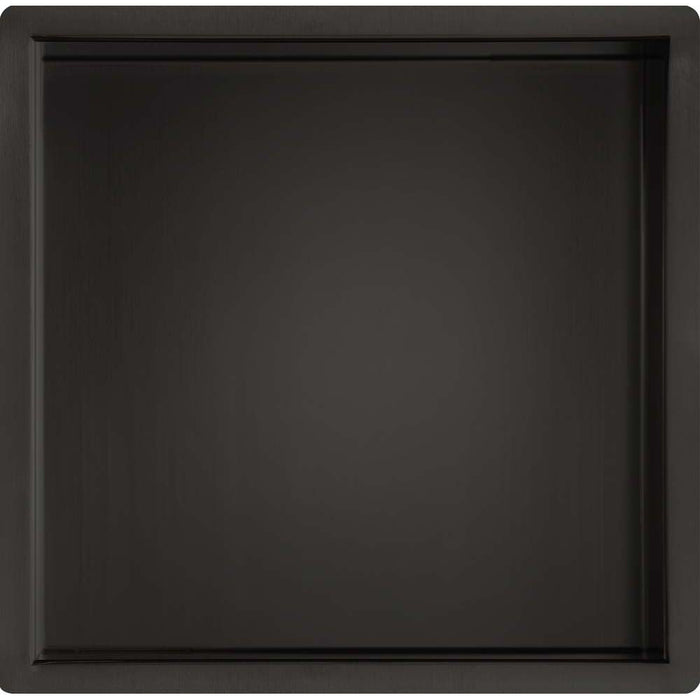JTP VOS Shower Niche 300 x 300mm - Matt Black - Unbeatable Bathrooms