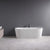 Ideal Standard Adapto 1800 x 800mm D-Shape Double Ended Freestanding Bath with Clicker Waste 0TH - Unbeatable Bathrooms