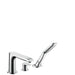 Hansgrohe Metris - 3-Hole Rim-Mounted Single Lever Bath Mixer - Unbeatable Bathrooms