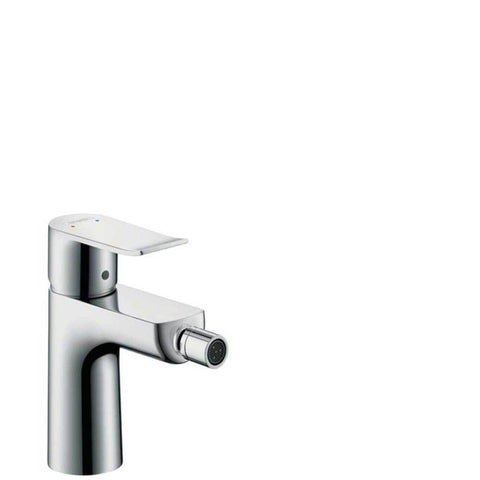 Hansgrohe Metris - Single Lever Bidet Mixer with Pop-Up Waste - Unbeatable Bathrooms