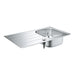 Grohe K200 Reversible Stainless Steel Sink with Drainer - Unbeatable Bathrooms