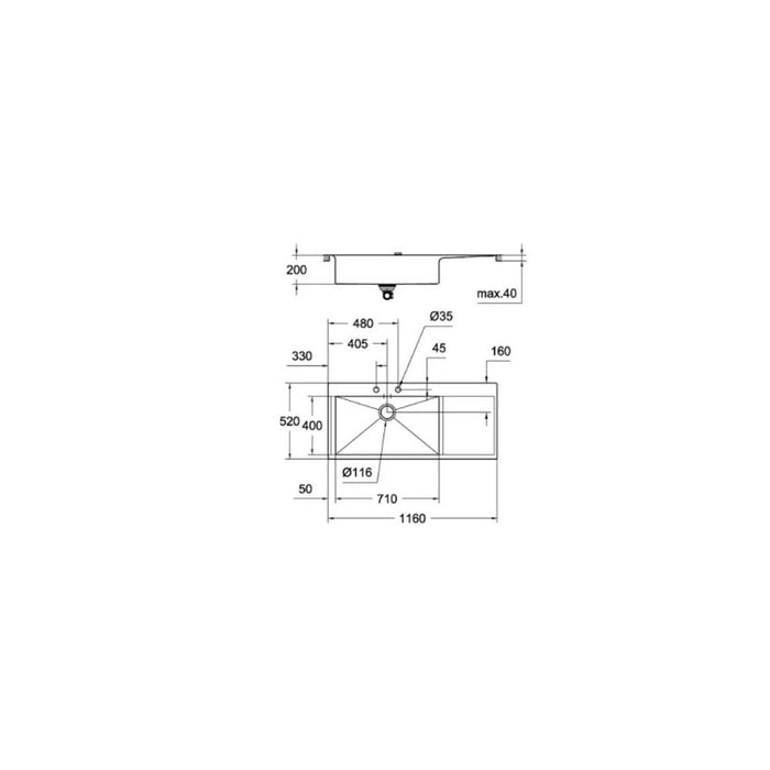 Grohe K1000 Stainless Steel Sink - Unbeatable Bathrooms