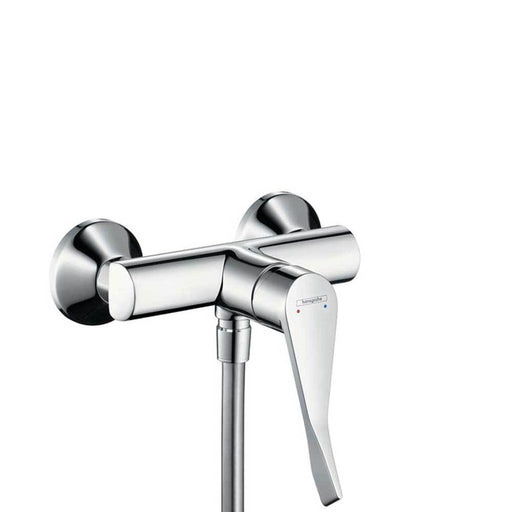 Hansgrohe Focus - Single Lever Manual Shower Mixer for Exposed Installation with Extra Long Handle - Unbeatable Bathrooms