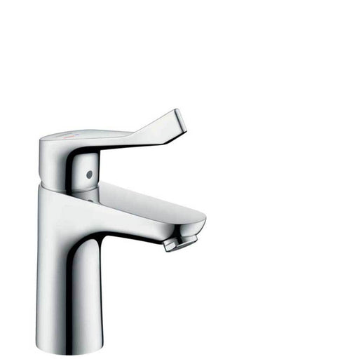 Hansgrohe Focus - Single Lever Basin Mixer 100 Coolstart with Extra Long Handle without Waste - Unbeatable Bathrooms