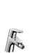 Hansgrohe Focus - Single Lever Bidet Mixer with 2 Flow Rates and Pop-Up Waste - Unbeatable Bathrooms