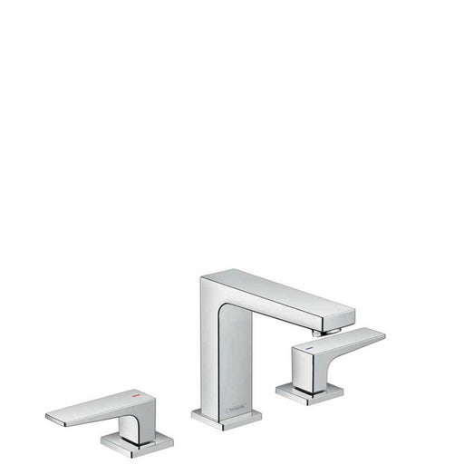 Hansgrohe Metropol - 3-Hole Basin Mixer 110 with Lever Handle and Push-Open Waste - Unbeatable Bathrooms