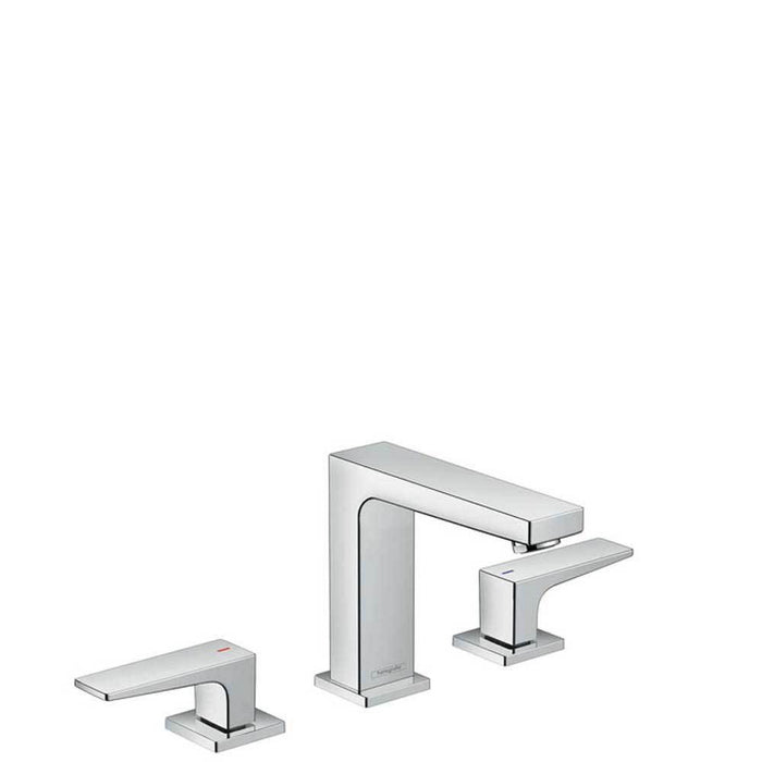 Hansgrohe Metropol - 3-Hole Basin Mixer 110 with Lever Handle and Push-Open Waste - Unbeatable Bathrooms