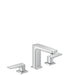 Hansgrohe Metropol - 3-Hole Basin Mixer 110 with Lever Handle and Push-Open Waste - Unbeatable Bathrooms