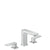 Hansgrohe Metropol - 3-Hole Basin Mixer 110 with Lever Handle and Push-Open Waste - Unbeatable Bathrooms