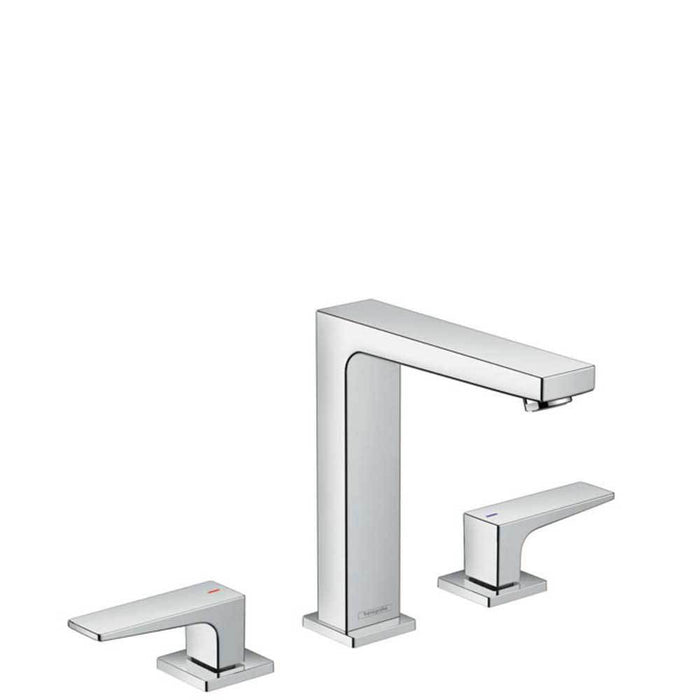 Hansgrohe Metropol - 3-Hole Basin Mixer 160 with Lever Handles and Push-Open Waste - Unbeatable Bathrooms