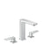 Hansgrohe Metropol - 3-Hole Basin Mixer 160 with Lever Handles and Push-Open Waste - Unbeatable Bathrooms