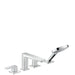 Hansgrohe Metropol - 4-Hole Rim-Mounted Bath Mixer with Lever Handle - Unbeatable Bathrooms