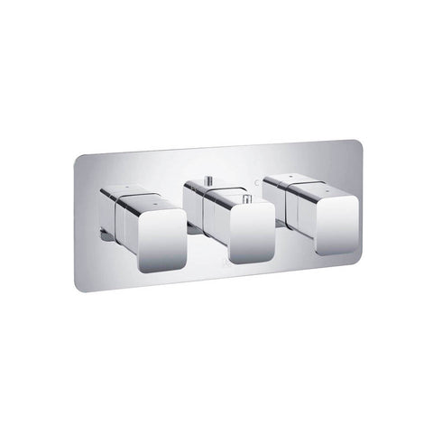 JTP HIX Thermostatic Concealed 2 Outlet Shower Valve - Unbeatable Bathrooms
