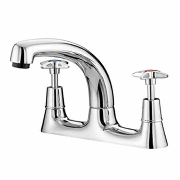JTP Astra Deck Mounted Crosshead Lever Kitchen Sink Mixer Tap - Unbeatable Bathrooms