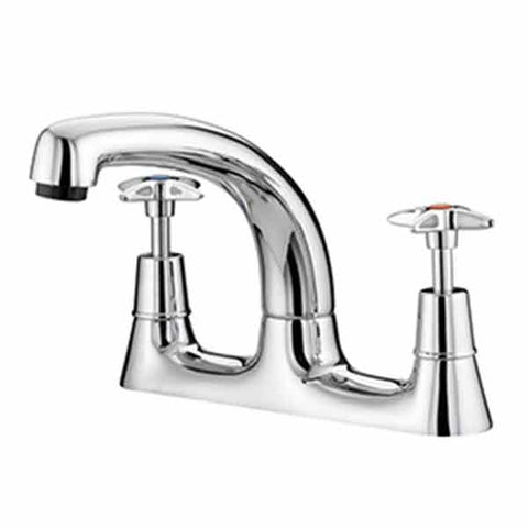 JTP Astra Deck Mounted Crosshead Lever Kitchen Sink Mixer Tap - Unbeatable Bathrooms