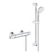 Grohtherm 1000 Thermostatic Shower Mixer 1/2" with Shower Set - Unbeatable Bathrooms