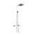 JTP Athena Thermostatic Shower Mixer with Rigid Riser & Overhead Shower - Unbeatable Bathrooms