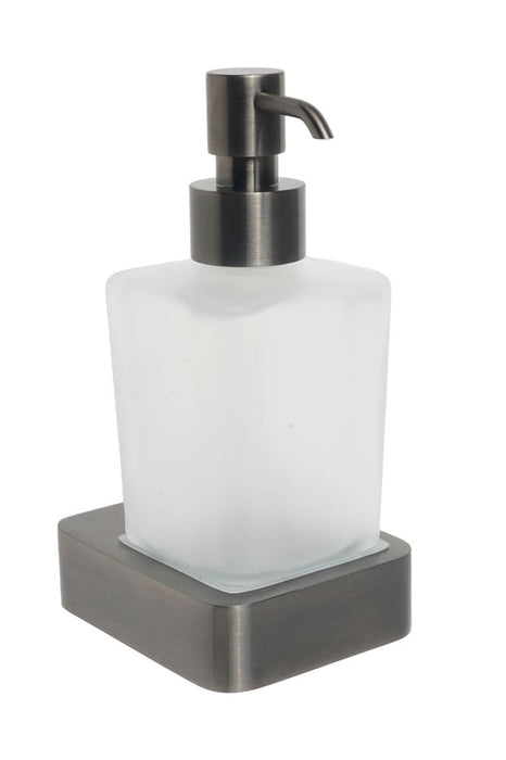 JTP HIX Soap Dispenser & Holder Brushed Black - Unbeatable Bathrooms