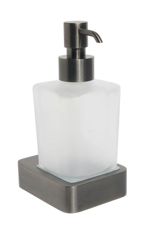 JTP HIX Soap Dispenser & Holder Brushed Black - Unbeatable Bathrooms