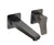 JTP HIX Single Lever Wall Mounted Basin Mixer Brushed Black - Unbeatable Bathrooms