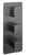 JTP HIX Thermo Valve 3 Option 3 Handle Vertical Brushed Black - Unbeatable Bathrooms
