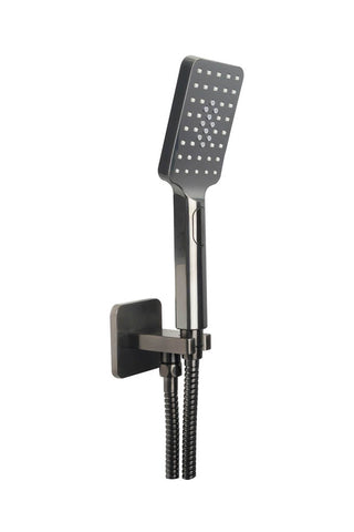 JTP HIX Square Shower Set Brushed Black - Unbeatable Bathrooms