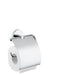 Hansgrohe Logis - Toilet Roll Holder with Cover - Unbeatable Bathrooms
