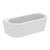 Ideal Standard Adapto 1800 x 800mm D-Shape Double Ended Freestanding Bath with Clicker Waste 0TH - Unbeatable Bathrooms