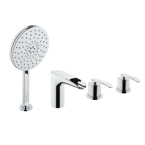 Vitra T4 Deck-Mounted Bath/Shower Mixer Including Handshower - Unbeatable Bathrooms