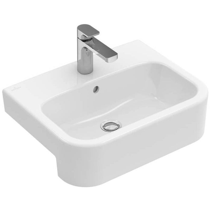 Villeroy & Boch Architectura 550mm 1TH Semi-Recessed Basin - Unbeatable Bathrooms