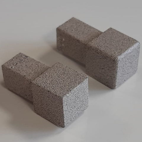 Beava Pair Asteroid Grey Unique 12.5mm Corners - Unbeatable Bathrooms