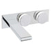 Vitra Memoria Wall Mounted Basin Mixer 17.5cm Spout Length - Chrome - Unbeatable Bathrooms