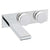 Vitra Memoria Wall Mounted Basin Mixer 17.5cm Spout Length - Chrome - Unbeatable Bathrooms