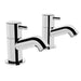 Vitra Minimax S Basin Pillar Taps - Unbeatable Bathrooms