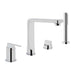Vitra Q Line 4 Hole Bath Shower Mixer - Unbeatable Bathrooms