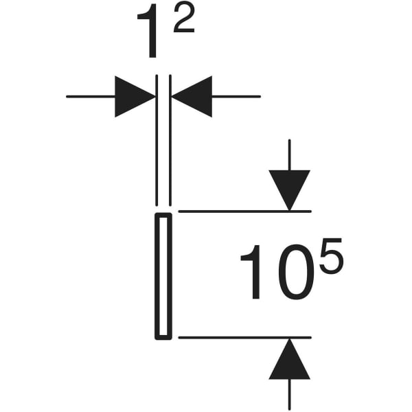 Geberit Bambini Decorative Cover, Front, For Play and Washspace, For Two Washbasin Taps - Unbeatable Bathrooms