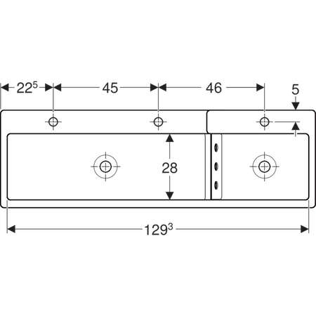 Geberit Bambini Play and Washspace, For Three Washbasin Taps - Unbeatable Bathrooms