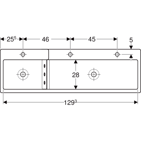 Geberit Bambini Play and Washspace, For Three Washbasin Taps - Unbeatable Bathrooms