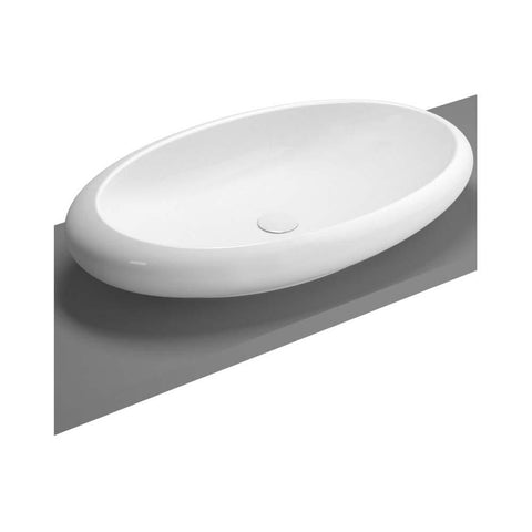 Vitra Istanbul 850mm Oval Countertop Basin - 0, 1 & 3TH - Unbeatable Bathrooms