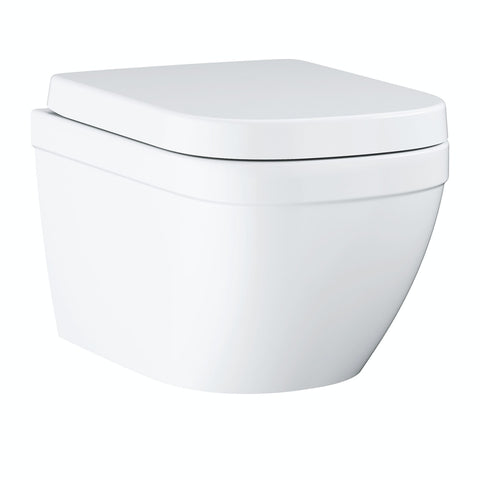 Grohe Euro Ceramic Compact Wall Hung Toilet (with Pure Guard) - 490 x 374mm - Unbeatable Bathrooms