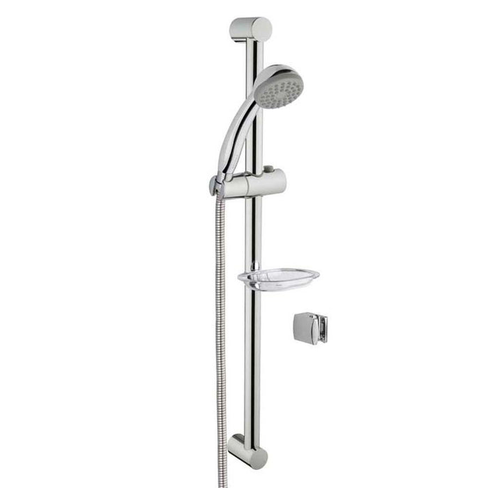Vitra Solo C Handshower with Slide Rail - Chrome - Unbeatable Bathrooms