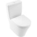 Villeroy & Boch O.Novo Washdown Rimless Close Coupled Toilet - Unbeatable Bathrooms