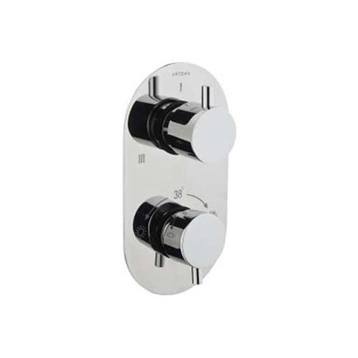 Vitra Aquaheat Thermostatic Mixer - Round 3-Way - Unbeatable Bathrooms