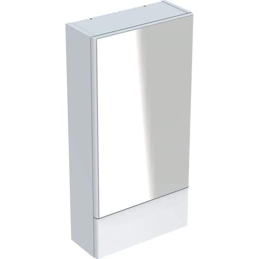 Geberit Selnova Square Mirror Cabinet with One Door and One Pull-Down Door - Unbeatable Bathrooms