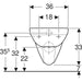Geberit Selnova 358Mm Wall Hung Pan, Washdown - Unbeatable Bathrooms