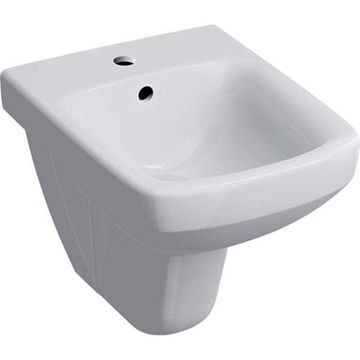 Geberit Selnova Compact Wall-Hung Bidet, Small Projection, Square Design: White - Unbeatable Bathrooms