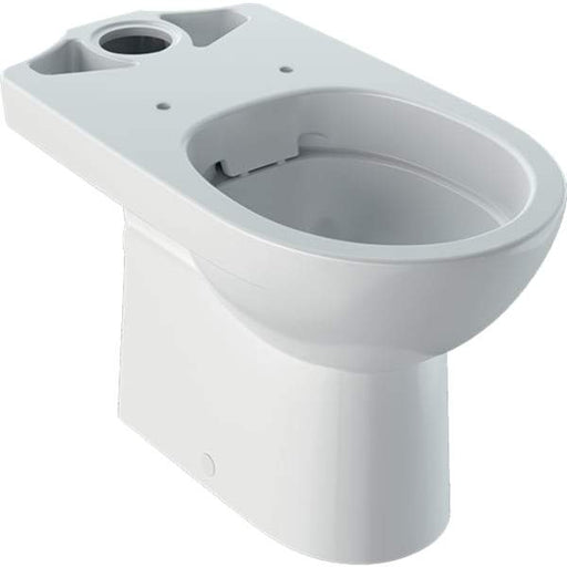 Geberit Selnova Floor-Standing Wc For Close-Coupled Exposed Cistern, Washdown, Horizontal Outlet, Semi-Shrouded, Rimfree - Unbeatable Bathrooms